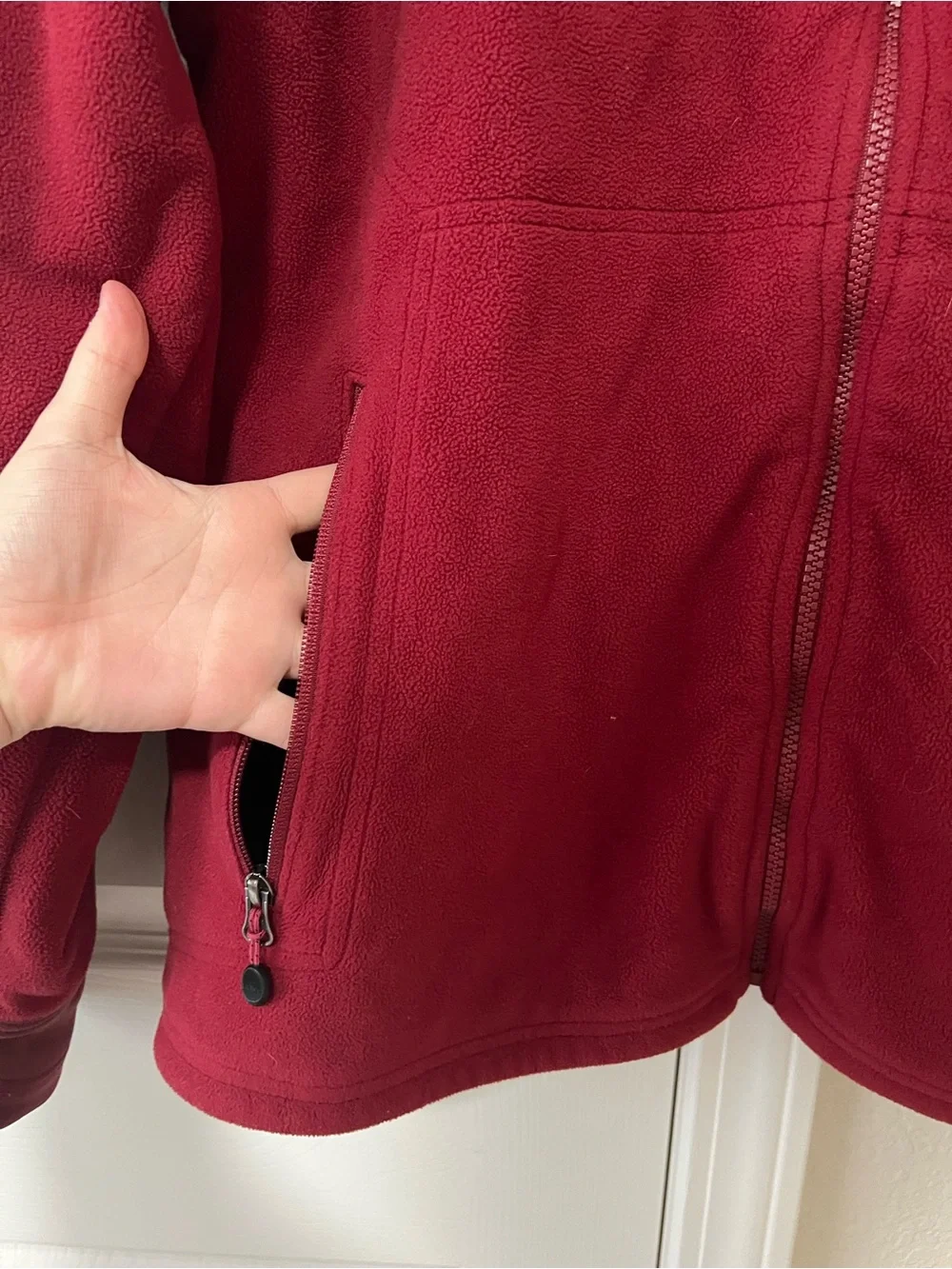 L.L.Bean Polartec Thinsulate Flex Fleece Jacket Men’s Large Burgundy 270353